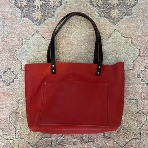 Portland Leather Medium tote in Sugar | Unicorn 🦄